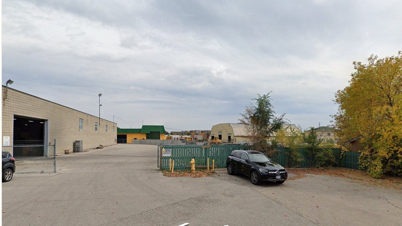 Before — the empty site as it exists today.